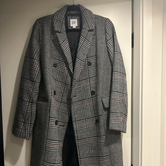 Checkered Trench Coat - Picture 2 of 4